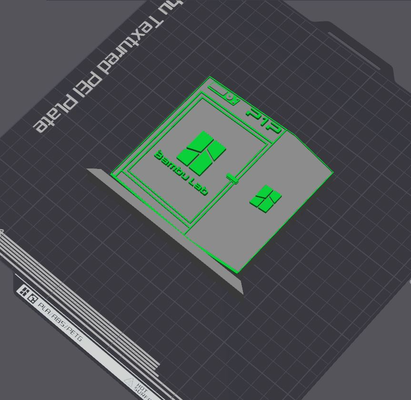 bambulab p1p logotipo tabela ficar pé by 5kyrunn3r arte sinais logotipos bambu laboratório ams pronto impressora sozinho placa impressão in colocar x1 x1c p1s 3d print model - Mito3D