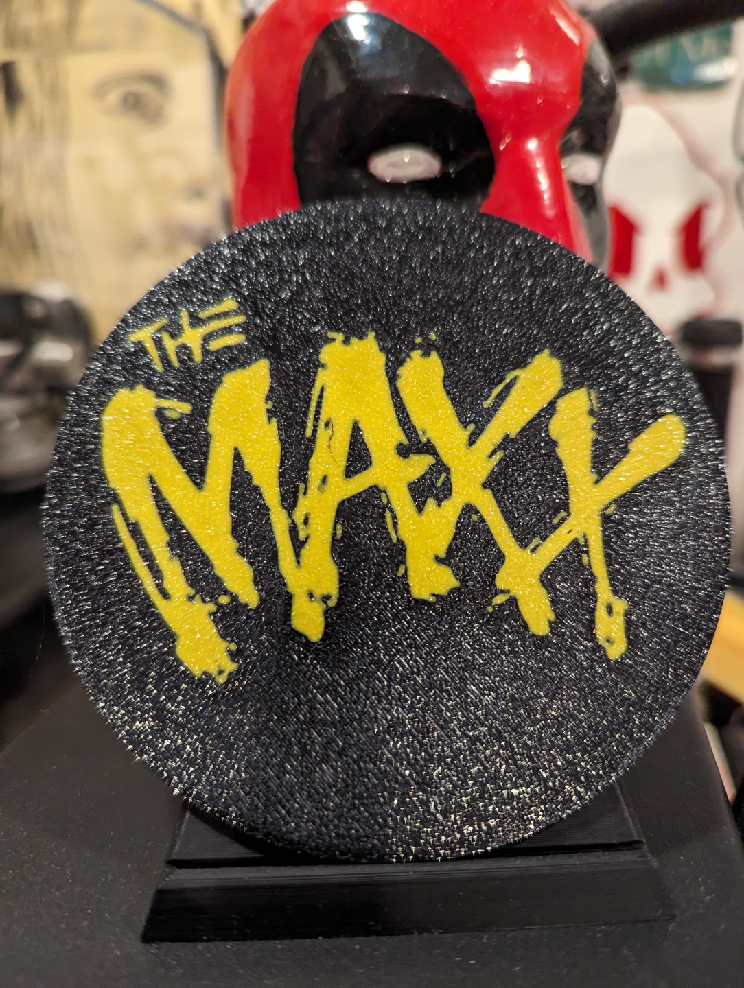 maxx logo coaster by oldtechweck household decor comics image coasters mtv art 3D print model - Mito3D