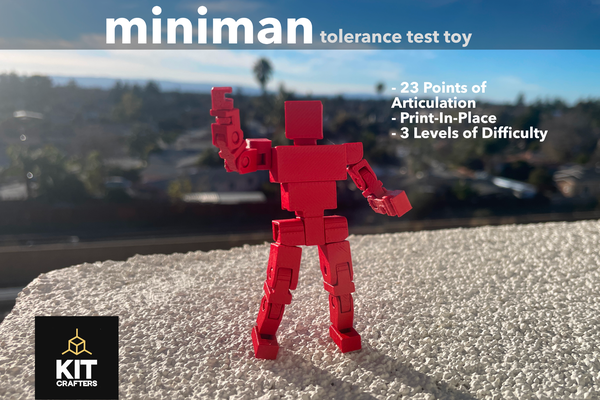 miniman tolerância teste brinquedo by kit artesãos 3d impressora modelos figura estatueta modelo homem 3d print model - Mito3D