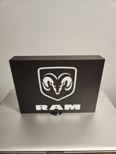 ram luz caixa by hd3d arte sinais logotipos 3d print model - Mito3D