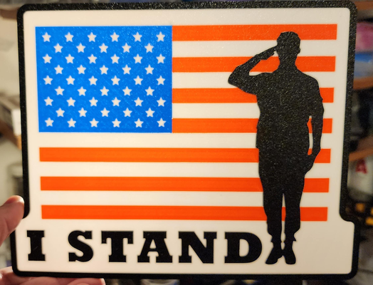 stand licht box by abonnieren kunst modelle usa flagge us freiheit militär armee marine luftwaffe maga trumpf veteranen 3d print model - Mito3D