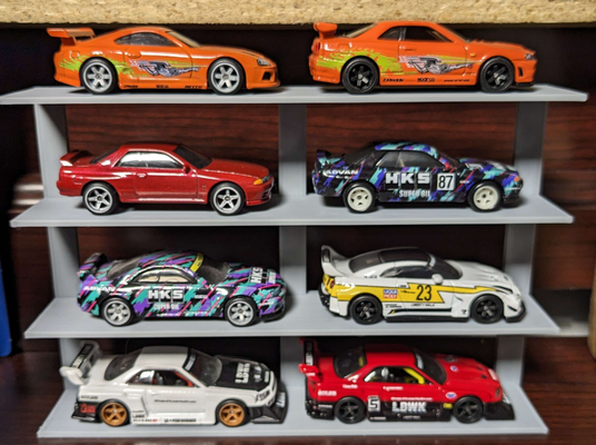 hot wheels shelf by mattslegit hobby & diy diecast m2 machines 3d print model - Mito3D