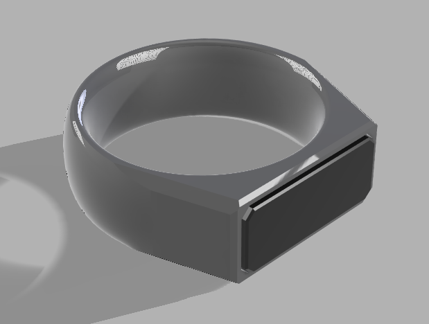 customisable signet ring by mr worldwide fashion rings 3D print model - Mito3D