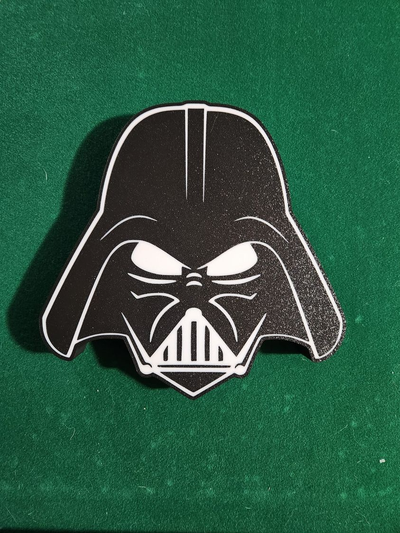 dark vader lumière boîte by bromigo77 art panneaux logos étoile guerres boite led tv film jeu mur signe 3d print model - Mito3D