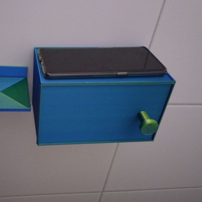 kutu sürgülü kapı by mişale araçlar organizatörler banyo kabine telefon 3d print model - Mito3D