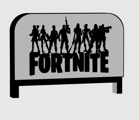 fortnite boite lumière ams or by bossu ménage décor 3d print model - Mito3D