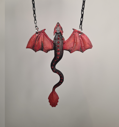 dragon collier pendentif bijoux by thomas janota toms dragon paws mode 3d impression accessoire cadeau 3d print model - Mito3D