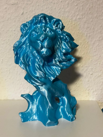 lion simba support free by teambreak art sculptures bust 3d print model - Mito3D