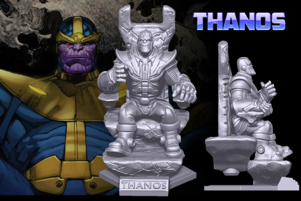 thanos figurina figur by rottura squadra arte sculture meraviglia fallimento 3d print model - Mito3D