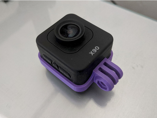kaiser baas x90 gopro montieren neu gemischt by kalt hobby diy kamera openscad 3d print model - Mito3D