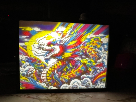 year of dragon v2 lithophane by nates print shop household decor cmyk cmyklithophane bronode lithobox bundle color light art box colorful 3d 2024 3d print model - Mito3D