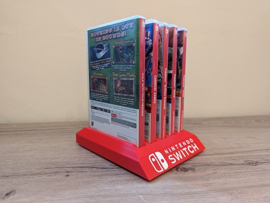 nintendo switch game stand by obscuresausage tools organizers videogame nintendoswitch 3d print model - Mito3D