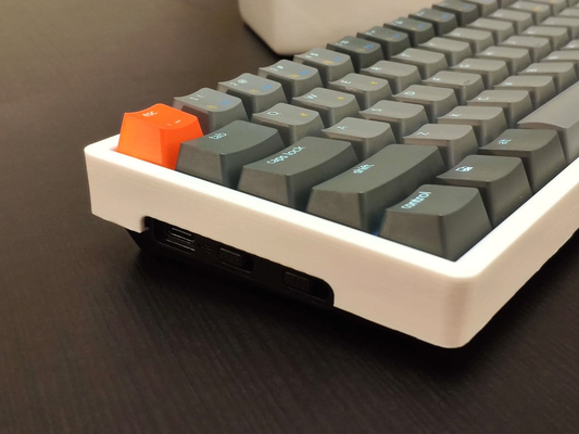 keychron k6 moldura by legal casa escritório caso bainha quadro armação teclado mecânico mod concha protetor 3d print model - Mito3D