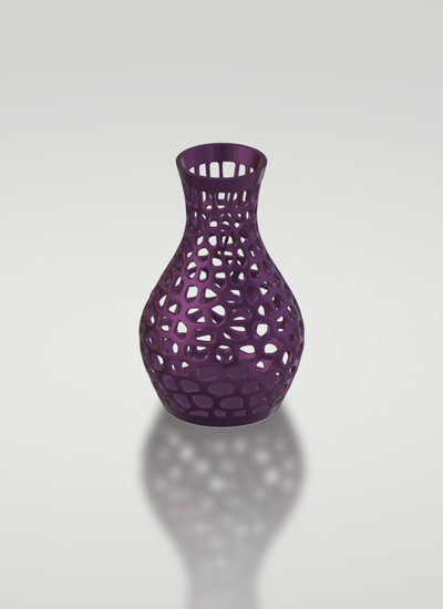 voronoi vaso by xeras casa decoração suporte 3d print model - Mito3D