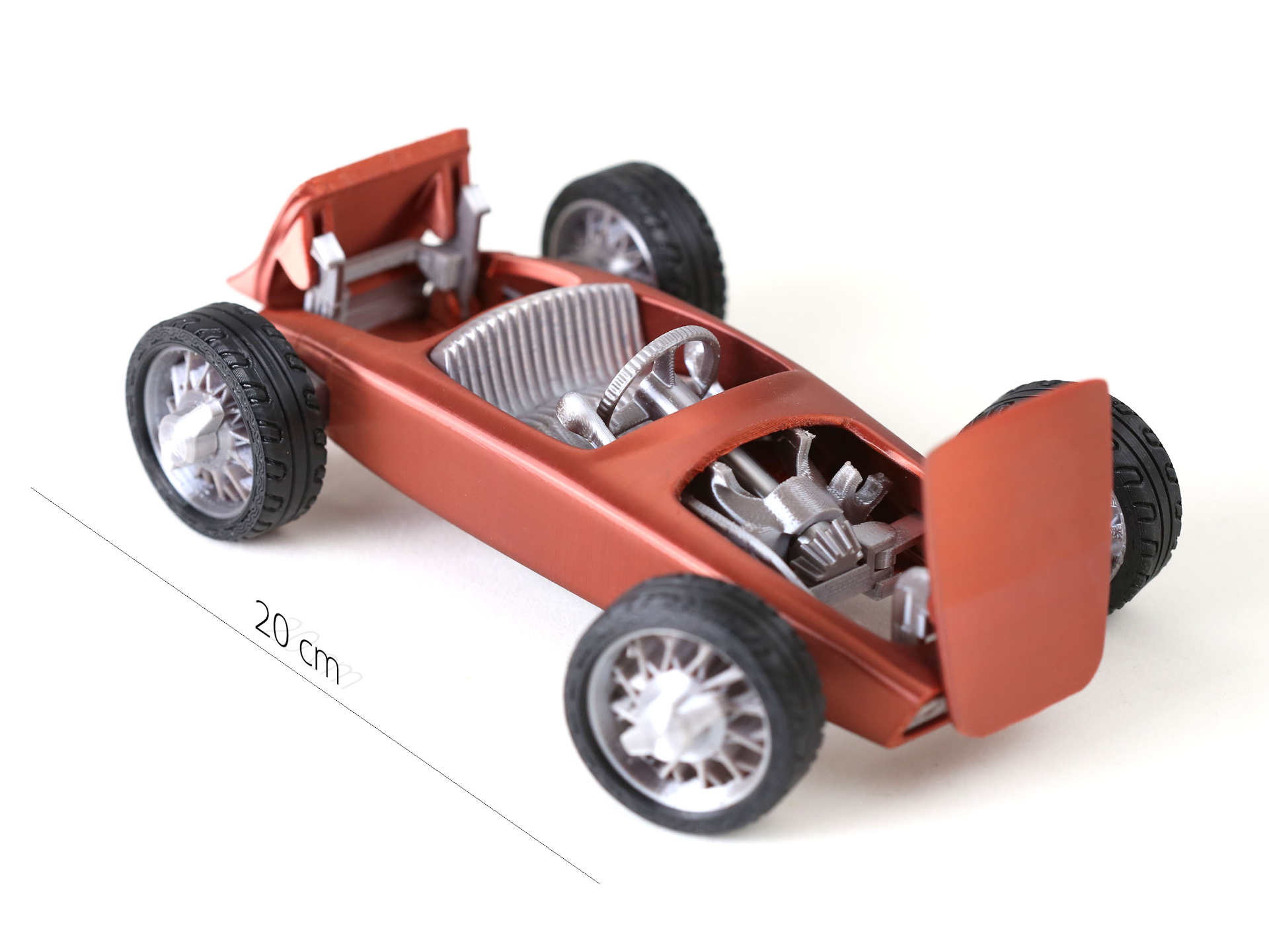 caramelo r1 carro montagem kit by ninho impresso brinquedos jogos brinquedo criança mecânico construir garoto menina toque roda eletrônico diodo luz fórmula retornar bateria projeto personalizadas veículo 3D print model - Mito3D