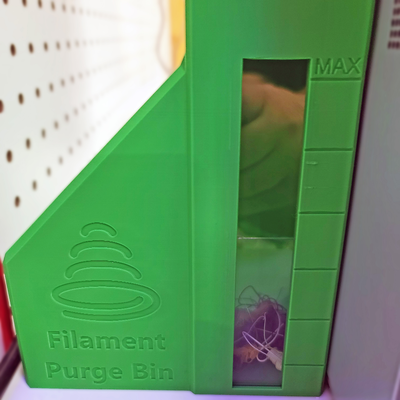 bambu x1c waste bins by makers mashup 3d printer accessories purge bin filament 3d print model - Mito3D