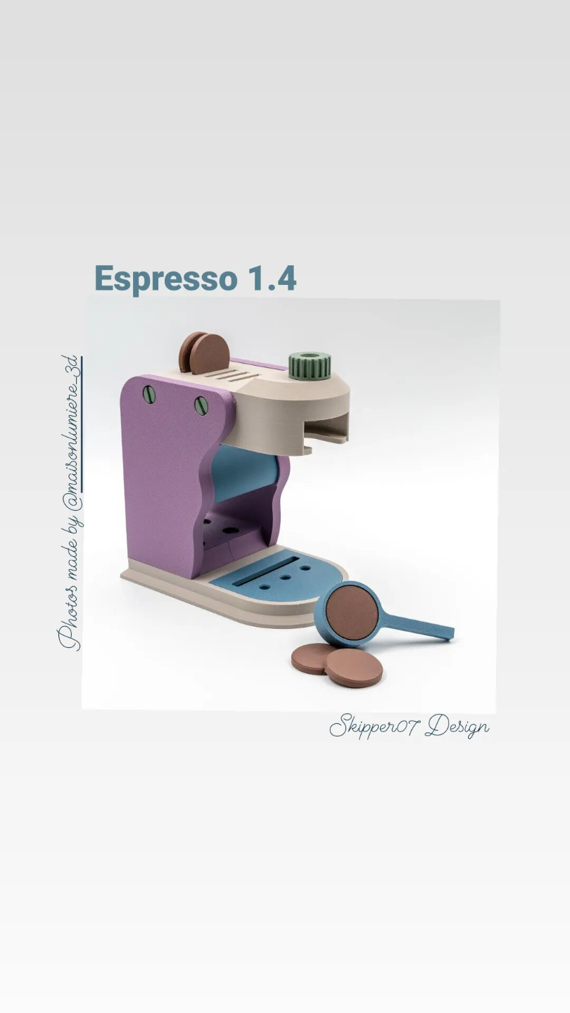 café exprés 1 4 by sk07 skipper07 casa modelos caffe juguete accesorio 3D print model - Mito3D