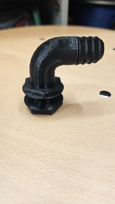 bordwanddurchf hrung 19mm m24 schlauch adapter by oliver heidrich hobby diy boot booten schlauch 3d print model - Mito3D