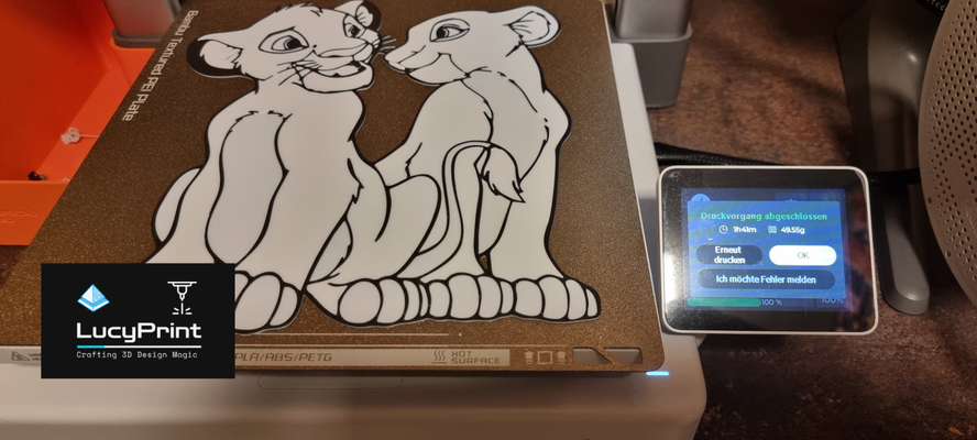 simba und nala 2d murale by lucyprint arte disney 3d print model - Mito3D