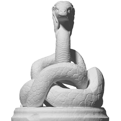 glykon by corelabs art sculptures serpent snake 3d print model - Mito3D