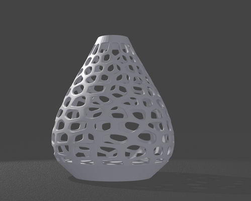 vase by ouijawitch génératif 3d modèle my fleurs fleur larme laissez tomber récipient titulaire soutien 3d print model - Mito3D