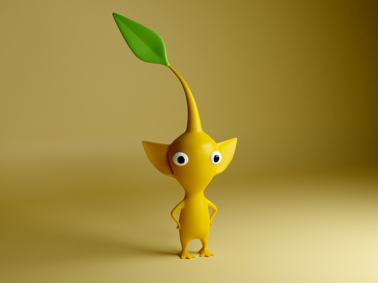 3 pikmin characters by printchallenge art sculptures nintendo videogame 3d print model - Mito3D