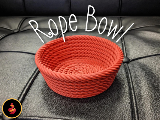 rope bowl by jamestheprinter household decor container homedecor dish storage decoration 3d print model - Mito3D