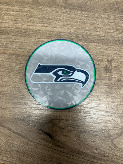 seattle seahawks untersetzer by cf3d designs haushalt haus modelle nfl seattleseahawkscoaster 3d print model - Mito3D