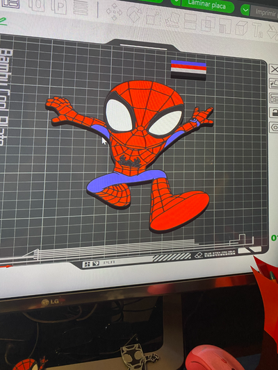 spidey by salperpri art 2d 3d print model - Mito3D