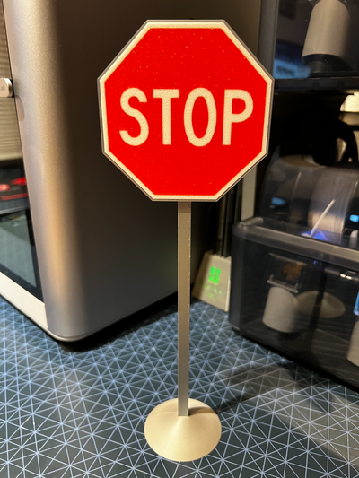 arrêtez circulation signal by serpent éducation modèles coaster 3d print model - Mito3D