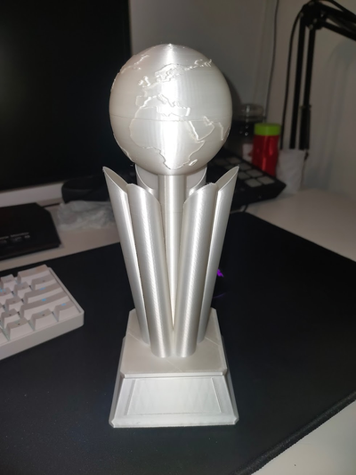 trofeo mondo campioni of freccette by stradino domestico arredamento worldtrophy campione porta coppa 3d print model - Mito3D