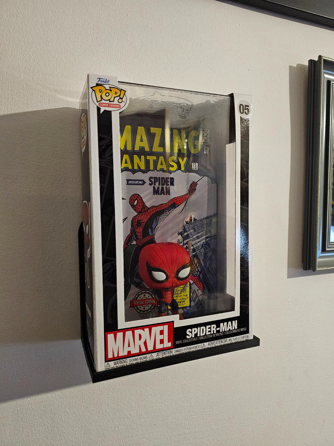 funko popular cómic cubierta carcasa funda pared montar by geek3duk pasatiempo bricolaje diy estante percha soporte 3D print model - Mito3D