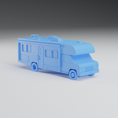print in place camping rv by gros mensonge impression loisir diy véhicules véhicule endroit winnebago récréatif 3d print model - Mito3D
