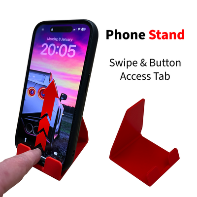 facile stampa telefono in piedi reclinato angolo scorri tab by eclipsecustoms utensili gadget i phone android titolare supporto mobile smartphone ufficio scrivania desktop samsung mela dock portatile moderno presto 3d print model - Mito3D