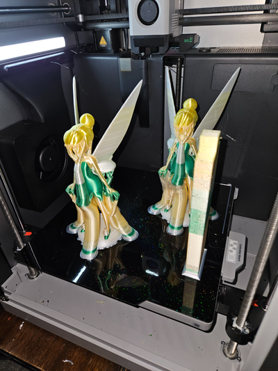 tinkerbell 3d model yeniden karıştırılmış by s minyatürler yaratıklar peri disney peter pan tink sanat renk 3d print model - Mito3D