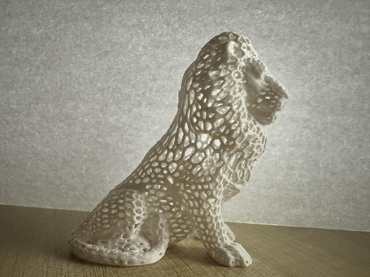 voronoi leone remixato by t pc domestico arredamento decorazione 3d animale deco easytoprint casa stampa bellissimo stile 3d print model - Mito3D