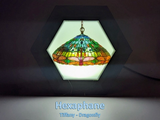 tiffany lampe sammlung hexaphan anzeige by madmax3d haushalt dekor lithophan farbe 3d print model - Mito3D