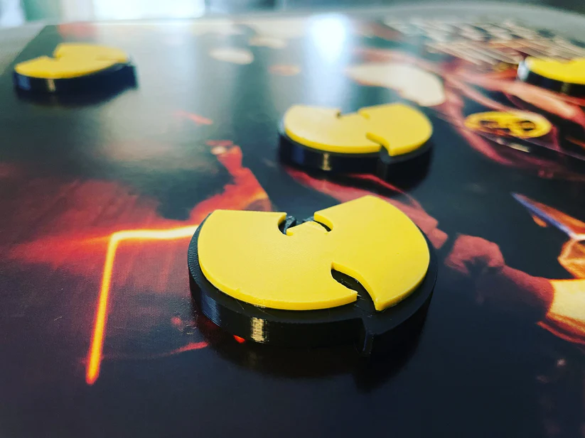 wu tang klan logo 2 renk by printsbyjar3d sanat işaretler logolar 3D print model - Mito3D