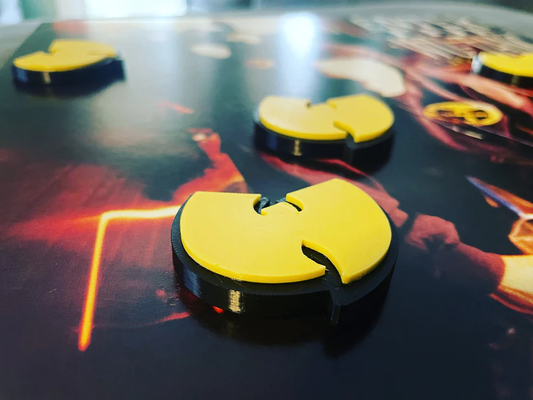 wu tang klan logo 2 renk by printsbyjar3d sanat işaretler logolar 3d print model - Mito3D