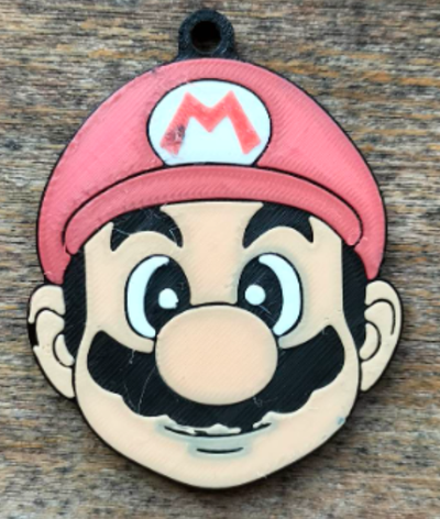 mario keychain by diogooreis household house models super luigi princess peach bowser nintendo mariobros key 3d print model - Mito3D