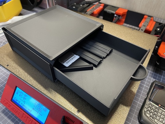 modulare organizzatore cassetti v2 remixato by 3d stampante accessori conservazione cassetto 3d print model - Mito3D