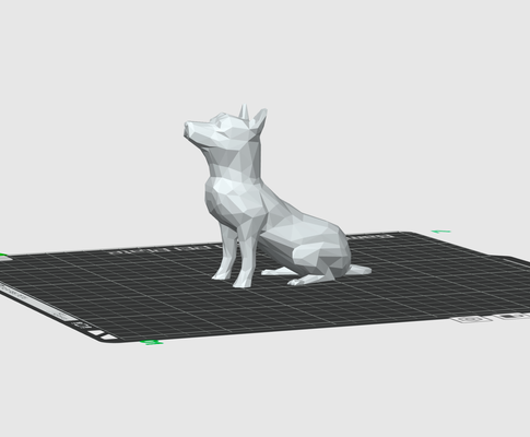 poly chiot chien by térabite ménage animaux domestiques 3d print model - Mito3D