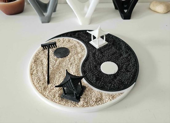 yin yang zen garten rechen by 3dacores kunst modelle still 3d drucken 3d print model - Mito3D