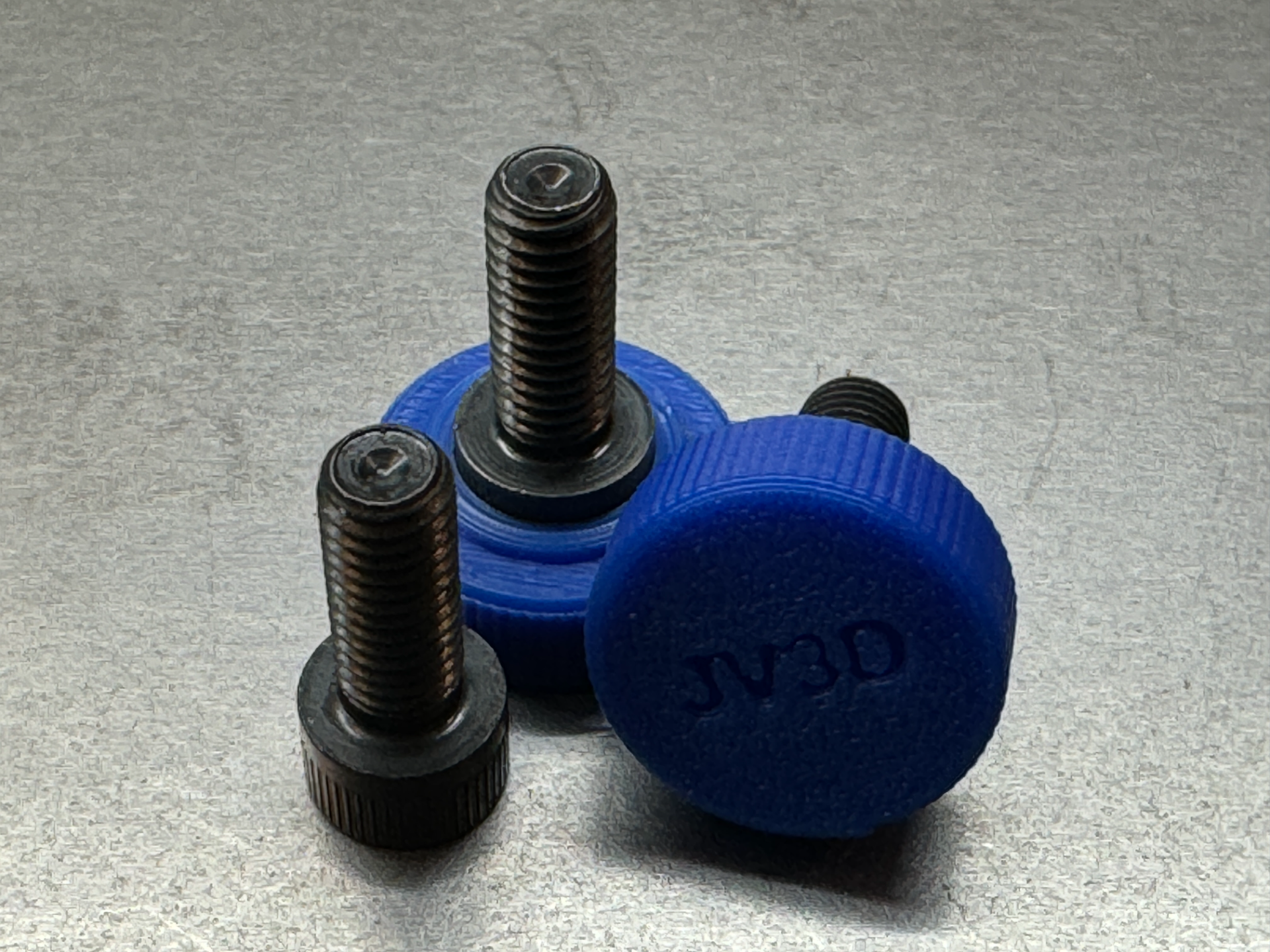 6mm screw head knob shcs by jv3d tools screws nuts bolts thumb hardware 3D print model - Mito3D