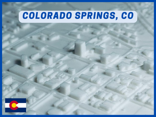 colorado federn co klein 3d stadt by 3dfolio miniaturen architektur denver zustand abschleppen städtisch dorf mini miniatur stl download topo topografisch topographisch 3d print model - Mito3D