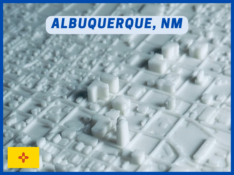 albuquerque nm minuscule 3d ville by 3dfolio miniatures architecture mexique mini urbain zone miniature paysage urbain stl télécharger libre 3D print model - Mito3D