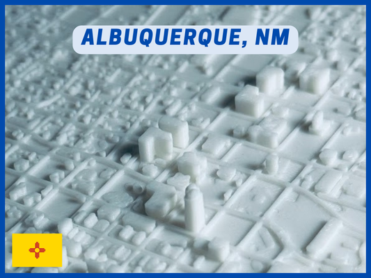 albuquerque nm küçük 3d kent by 3dfolio minyatürler mimari meksika mini kentsel alan minyatür manzara şehir manzarası şehir stl indir bedava 3d print model - Mito3D