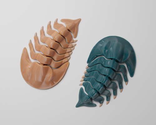 articulated trilobite by jopek design toys & games characters dinosaur ocean sea flexible flexi printinplace prehistoric 3d print model - Mito3D