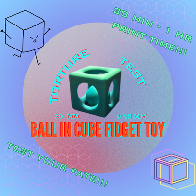 ball würfel zappeln spielzeug by abonnieren spielzeuge spiele kugel skulptur kunst design box quadrat printinplace drucken ort optisch illusion artikuliert ziehen spaß 3d print model - Mito3D