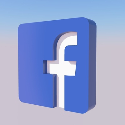 facebook logo icône by frikarte3d art panneaux logos 3dlogo 3d print model - Mito3D